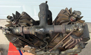 1914 Big Twin engine top
